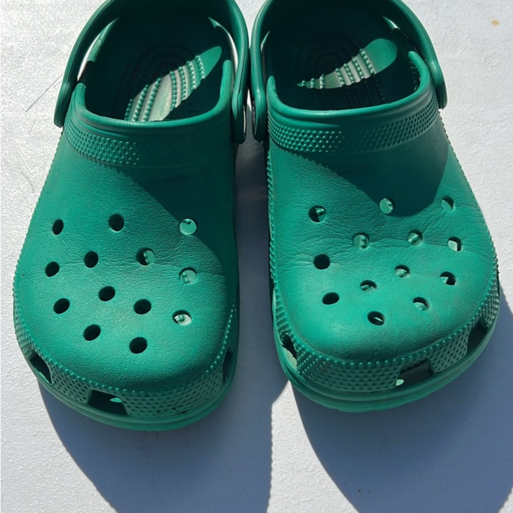 Kids Teal Green Crocs Clogs